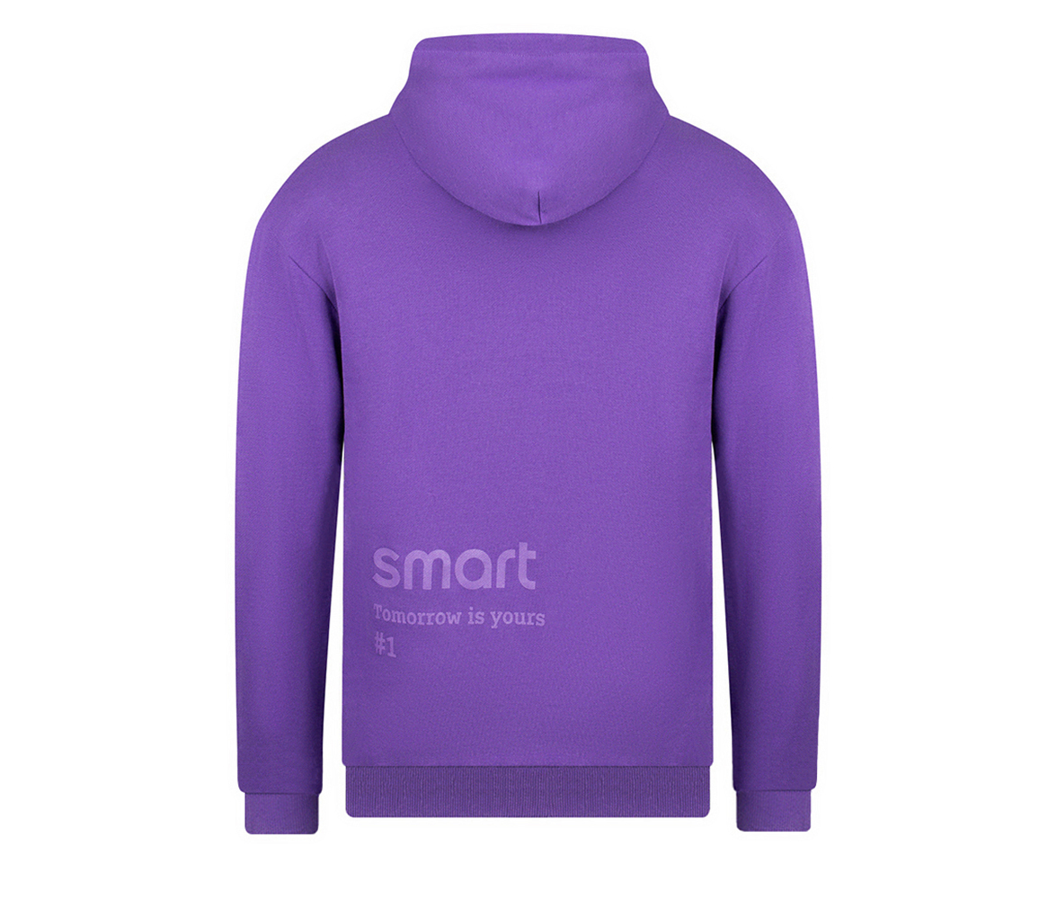 smart hoody unisex purple