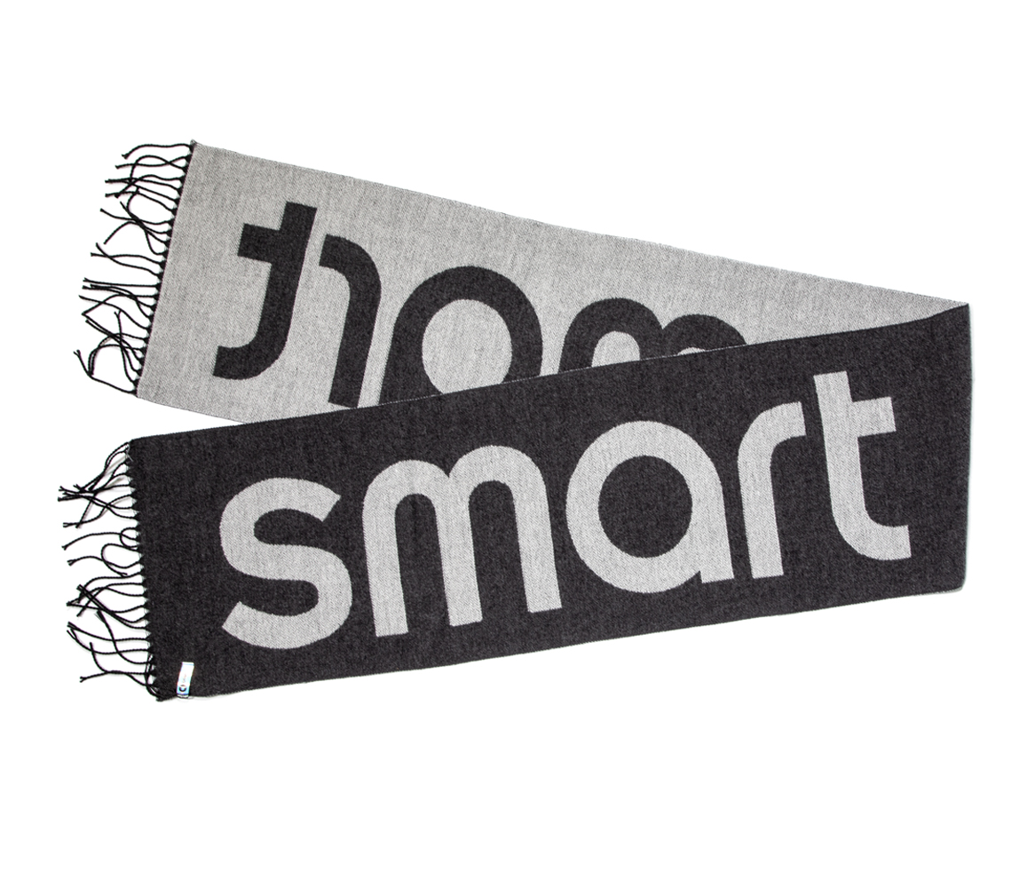 smart Schal carbon schwarz/weiß