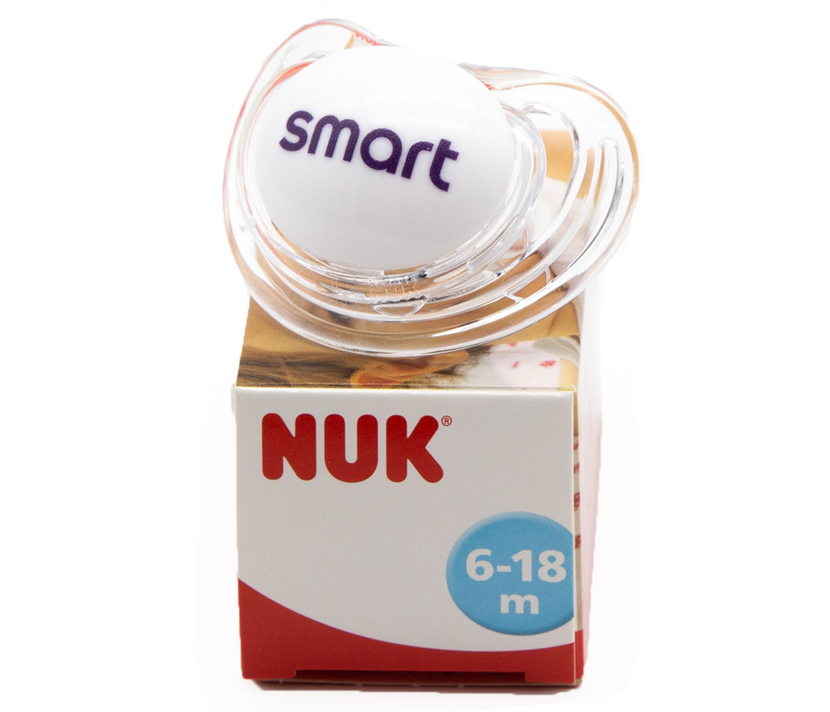 smart NUK Baby Schnuller mit lila Logo
