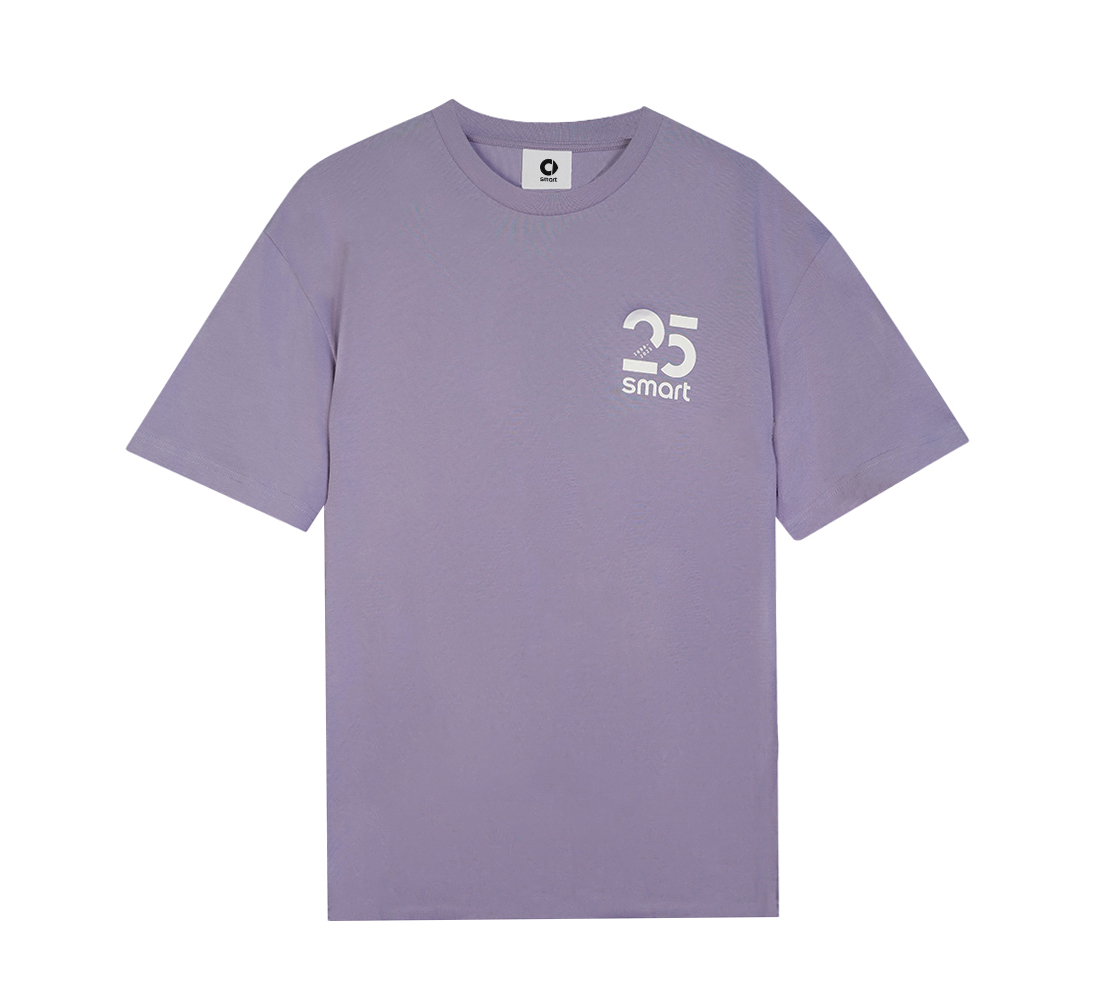 smart T-Shirt unisex Lavendel mit 25 Jahre Logo